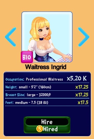 Waitress - Ingrid Biography